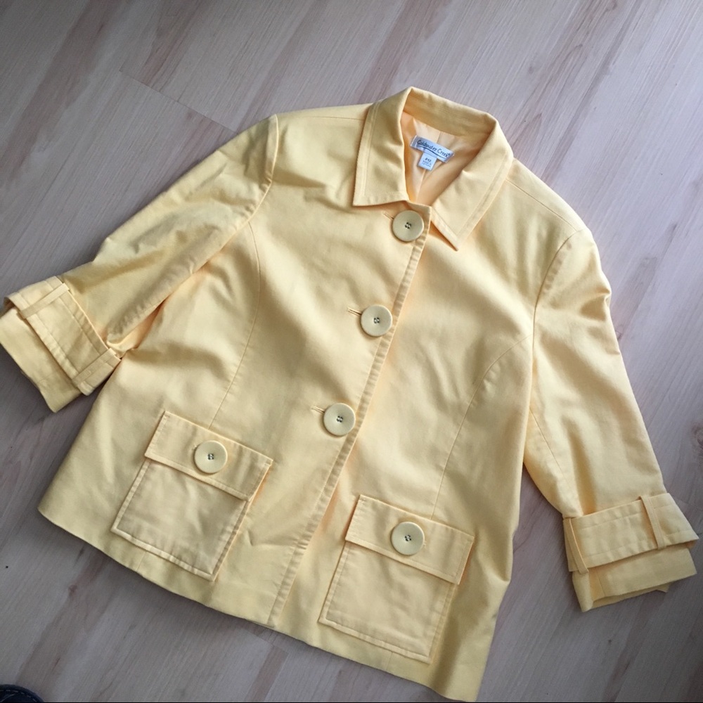 Yellow Coat by Coldwater Creek